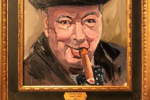 Churchill Painting by George W. Bush